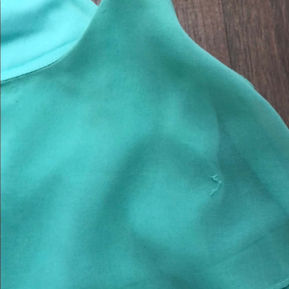 Teal Ruffle Dress - Size M - Picture 3 of 3